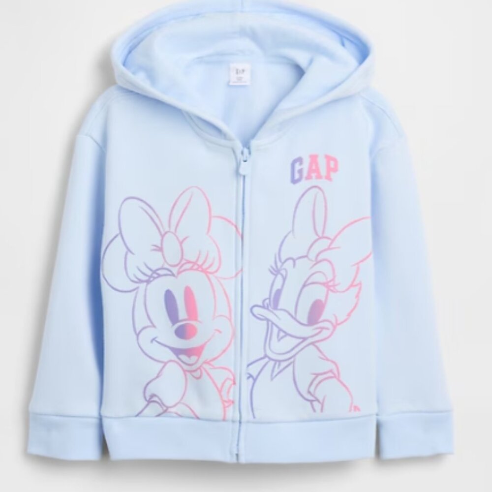 Baby Gap × Disney Minnie Mouse Relaxed Graphic Zip Hoodie